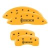 MGP 4 Caliper Covers Engraved Front & Rear Lincoln Yellow Finish Black Char 2017 Lincoln MKZ thumbnail 8