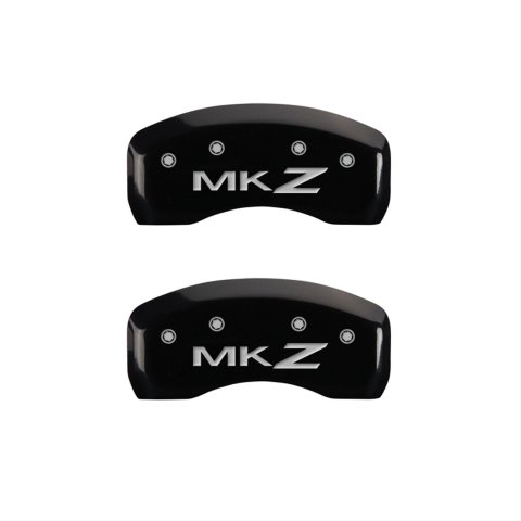 MGP 4 Caliper Covers Engraved Front Lincoln Rear MKZ Black Finish Silver Char 2019 Lincoln MKZ thumbnail 1