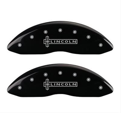 MGP 4 Caliper Covers Engraved Front Lincoln Rear MKZ Black Finish Silver Char 2019 Lincoln MKZ thumbnail 3