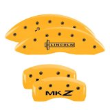 MGP 4 Caliper Covers Engraved Front Lincoln Rear MKZ Yellow Finish Black Char 2017 Lincoln MKZ thumbnail 2