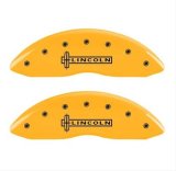 MGP 4 Caliper Covers Engraved Front Lincoln Rear MKZ Yellow Finish Black Char 2017 Lincoln MKZ thumbnail 3