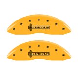 MGP 4 Caliper Covers Engraved Fr Lincoln Rr Star Logo Yellow Finish Blk Char 17 Lincoln Continental thumbnail 4