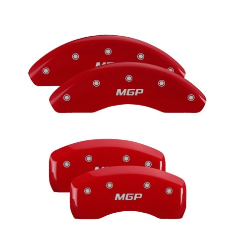 MGP 4 Caliper Covers Engraved Front & Rear Lincoln Yellow Finish Black Char 2019 Lincoln Continental thumbnail 7