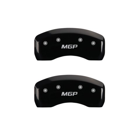 MGP 4 Caliper Covers Engraved Front & Rear MGP Black Finish Silver Char 2017 Lincoln Continental thumbnail 8