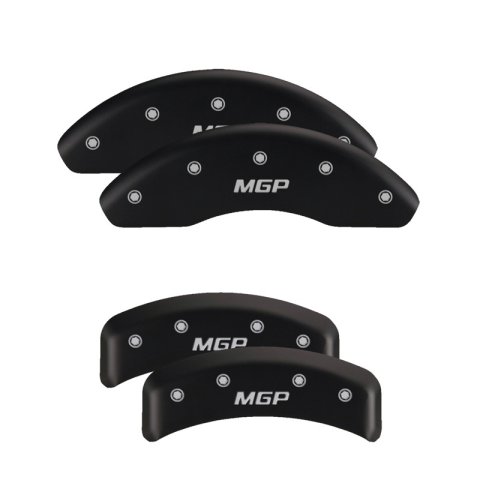 MGP 4 Caliper Covers Engraved Front & Rear MGP Red Finish Silver Char 2019 Lincoln Continental thumbnail 7
