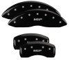 MGP 4 Caliper Covers Engraved Front & Rear MGP Black Finish Silver Char 2019 Lincoln Nautilus thumbnail 6