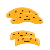 MGP 4 Caliper Covers Engraved Front & Rear MGP Yellow Finish Black Char 2006 Lexus IS250 thumbnail 7