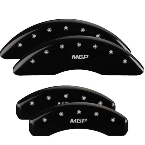 MGP 4 Caliper Covers Engraved Front & Rear MGP Black Finish Silver Char 2005 Lexus LS430 thumbnail 1