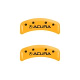 MGP 4 Caliper Covers Engraved Front & Rear Acura Yellow Finish Black Char 2001 Acura TL thumbnail 5