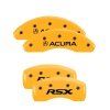 MGP 4 Caliper Covers Engraved Front Acura Rear RSX Yellow Finish Black Char 2003 Acura RSX thumbnail 8