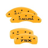 MGP 4 Caliper Covers Engraved Front Acura Rear TSX Yellow Finish Black Char 2005 Acura TSX thumbnail 3