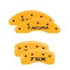 MGP 4 Caliper Covers Engraved Front Acura Rear TSX Yellow Finish Black Char 2005 Acura TSX thumbnail 7
