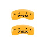 MGP 4 Caliper Covers Engraved Front Acura Rear TSX Yellow Finish Black Char 2005 Acura TSX thumbnail 8