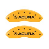 MGP 4 Caliper Covers Engraved Front & Rear Acura Yellow Finish Black Char 2002 Acura RSX thumbnail 5