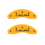 MGP 4 Caliper Covers Engraved Front Acura Rear NSX Yellow Finish Black Char 2005 Acura NSX thumbnail 5