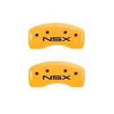 MGP 4 Caliper Covers Engraved Front Acura Rear NSX Yellow Finish Black Char 2005 Acura NSX thumbnail 6