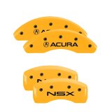 MGP 4 Caliper Covers Engraved Front Acura Rear NSX Yellow Finish Black Char 2005 Acura NSX thumbnail 7