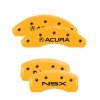 MGP 4 Caliper Covers Engraved Front Acura Rear NSX Yellow Finish Black Char 2005 Acura NSX thumbnail 9