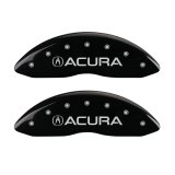 MGP 4 Caliper Covers Engraved Front & Rear Acura Black Finish Silver Char 2017 Acura ILX thumbnail 3