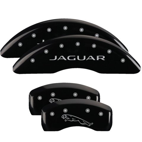 MGP 4 Caliper Covers Engraved Front & Rear Acura Black Finish Silver Char 2017 Acura MDX thumbnail 4