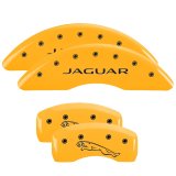 MGP 4 Caliper Covers Engraved Front & Rear Acura Yellow Finish Black Char 2017 Acura MDX thumbnail 5