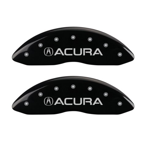 MGP 4 Caliper Covers Engraved Front Acura Rear MDX Black Finish Silver Char 2017 Acura MDX thumbnail 5