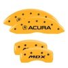 MGP 4 Caliper Covers Engraved Front Acura Rear MDX Yellow Finish Black Char 2019 Acura MDX thumbnail 6