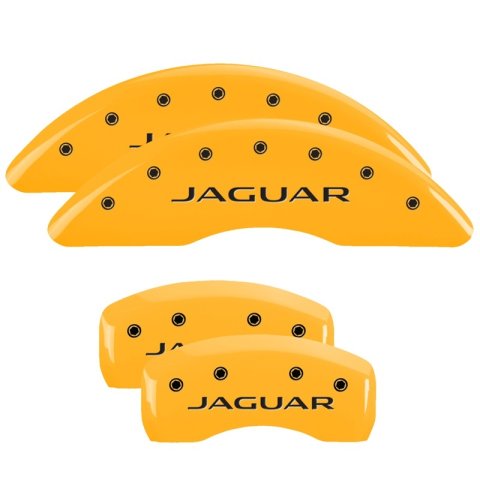 MGP 4 Caliper Covers Engraved Front & Rear MGP Yellow Finish Black Characters 2019 Acura MDX thumbnail 3