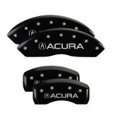 MGP 4 Caliper Covers Engraved Front & Rear Acura Black Finish Silver Char 2017 Acura RDX thumbnail 4