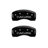 MGP 4 Caliper Covers Engraved Front & Rear Acura Black Finish Silver Char 2017 Acura RDX thumbnail 7