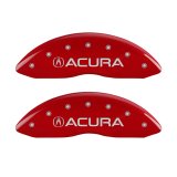 MGP 4 Caliper Covers Engraved Front & Rear Acura Red Finish Silver Char 2017 Acura RDX thumbnail 5