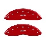 MGP 4 Caliper Covers Engraved Front & Rear MGP Red Finish Silver Characters 2016 Acura RDX thumbnail 4
