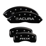 MGP 4 Caliper Covers Engraved Front Acura Rear RDX Black Finish Silver Char 2016 Acura RDX thumbnail 5