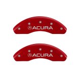 MGP 4 Caliper Covers Engraved Front Acura Rear RDX Red Finish Silver Char 2016 Acura RDX thumbnail 5
