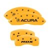 MGP 4 Caliper Covers Engraved Front Acura Rear RDX Yellow Finish Black Char 2016 Acura RDX thumbnail 6