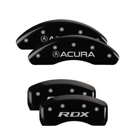 MGP 4 Caliper Covers Engraved Front Acura Rear TLX Black Finish Silver Char 2019 Acura RDX thumbnail 1