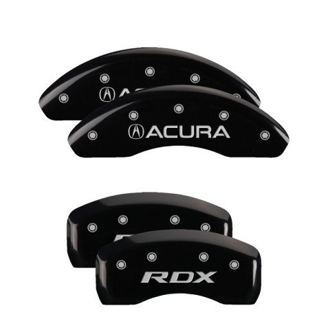 MGP 4 Caliper Covers Engraved Front Acura Rear TLX Black Finish Silver Char 2019 Acura RDX thumbnail 2