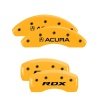 MGP 4 Caliper Covers Engraved Front Acura Rear TLX Yellow Finish Black Char 2019 Acura RDX thumbnail 4