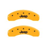 MGP 4 Caliper Covers Engraved Front & Rear Jeep Yellow Finish Black Char 2006 Jeep Commander thumbnail 9