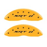 MGP 4 Caliper Covers Engraved Front & Rear Srt8 Yellow Finish Black Char 2006 Jeep Commander thumbnail 5