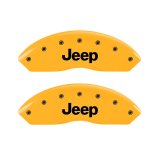 MGP 2 Caliper Covers Engraved Front Jeep Yellow Finish Black Characters 2006 Jeep Wrangler thumbnail 3