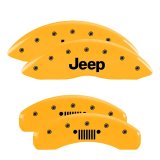MGP 2 Caliper Covers Engraved Front Jeep Yellow Finish Black Characters 2006 Jeep Wrangler thumbnail 6