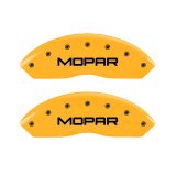 MGP 2 Caliper Covers Engraved Front Mopar Yellow Finish Black Char 2006 Jeep Wrangler thumbnail 3