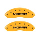 MGP 2 Caliper Covers Engraved Front Mopar Yellow Finish Black Char 2006 Jeep Wrangler thumbnail 4