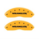 MGP 2 Caliper Covers Engraved Front Wrangler Yellow Finish Black Char 2006 Jeep Wrangler thumbnail 1