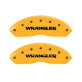 MGP 2 Caliper Covers Engraved Front Wrangler Yellow Finish Black Char 2006 Jeep Wrangler thumbnail 2