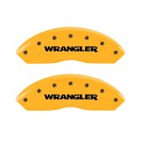 MGP 2 Caliper Covers Engraved Front Wrangler Yellow Finish Black Char 2006 Jeep Wrangler thumbnail 3