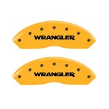 MGP 2 Caliper Covers Engraved Front Wrangler Yellow Finish Black Char 2006 Jeep Wrangler thumbnail 4