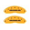 MGP 2 Caliper Covers Engraved Front Wrangler Yellow Finish Black Char 2006 Jeep Wrangler thumbnail 7