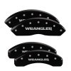 MGP 4 Caliper Covers Engraved Front & Rear Wrangler Black Finish Silver Char 2018 Jeep Wrangler thumbnail 4